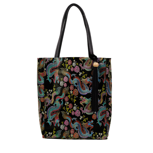 The Annie Shopper in Dragon Print Leather