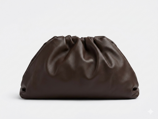 Large Dumpling in Soft Dark Brown Sample