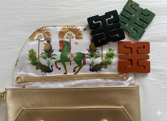 Imperial Grace Champagne Envelope with Red River Stone