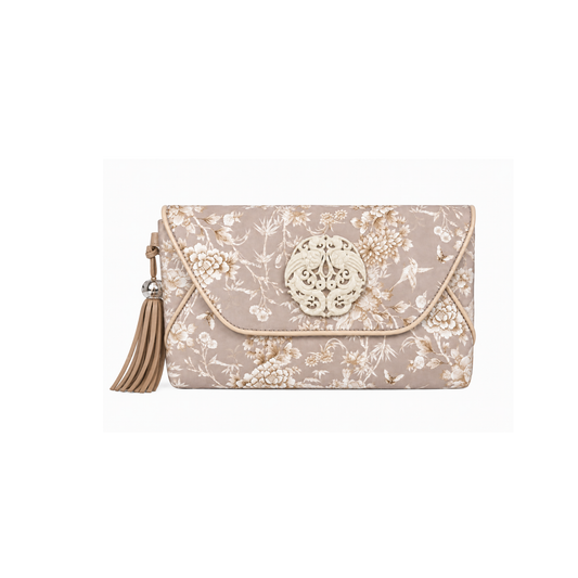 Double Phoenix Envelope in Floral Biscotti