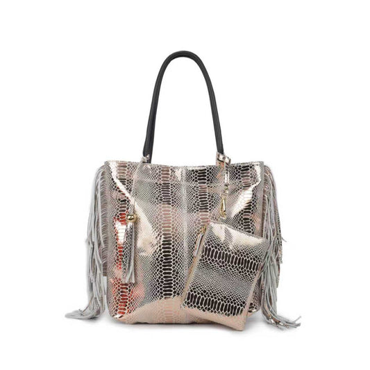 Tassel Shopper in Rose Gold
