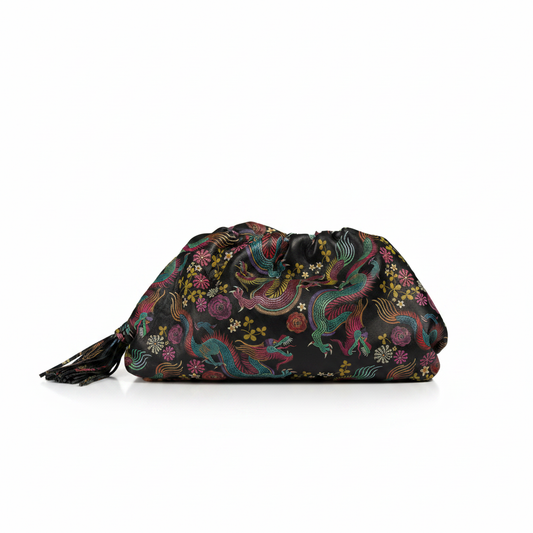 The Patty Pouch Crossbody in Dragon Print Leather