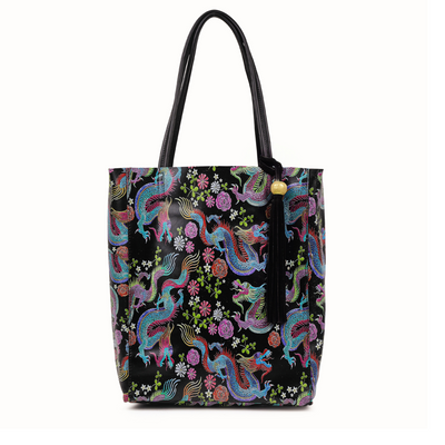 The Annie Shopper in Dragon Print Leather
