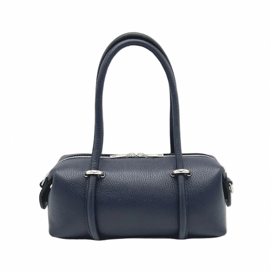Mini Boston Bag Navy Blue Sample