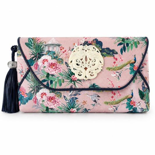 Tree of Life Envelope with Double Phoenix - Blush