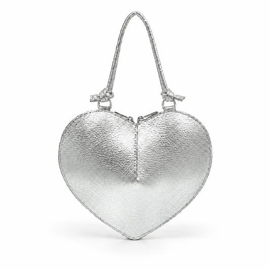 Special Sample - The Heart & Soul Bag in Silver For Breast Cancer (Spread The Love!)
